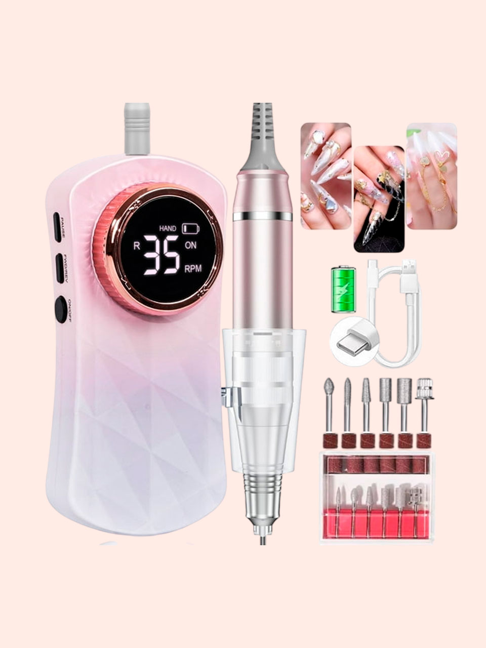 taladro de uñas