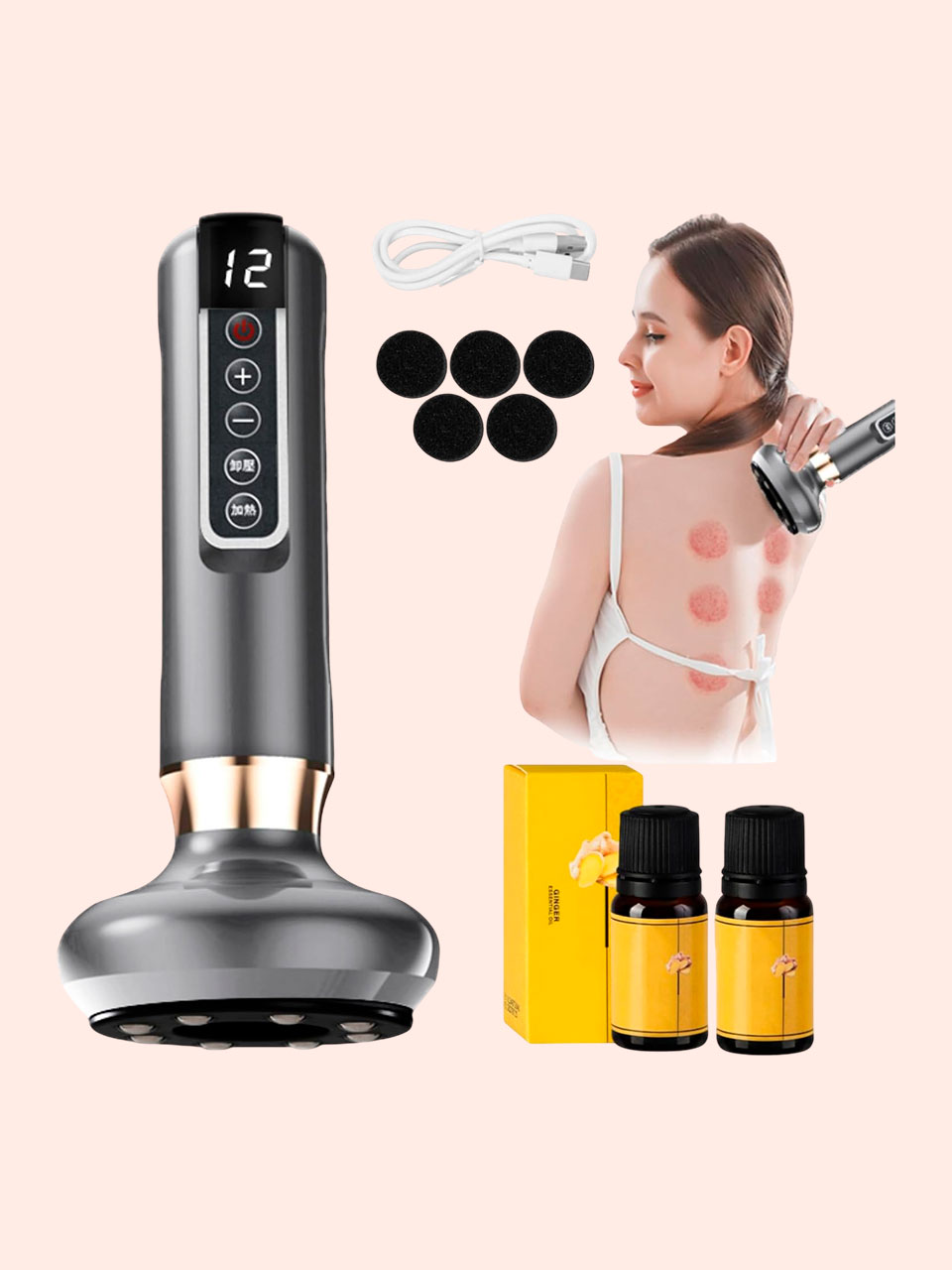 Máquina para esculpir el cuerpo, masajeador eléctrico de celulitis